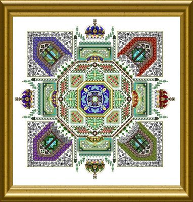 Royal Tudor Garden Mandala